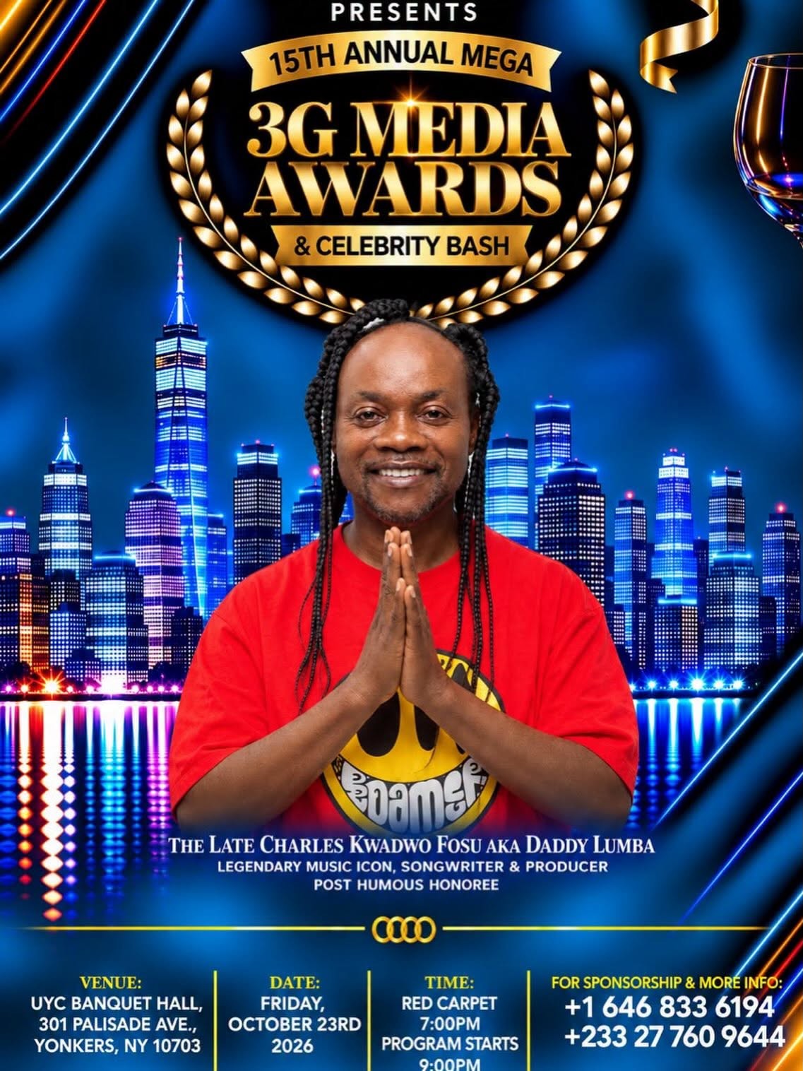 Daddy Lumba to Receive Posthumous Lifetime Achievement Award at 15th 3G Awards in New York